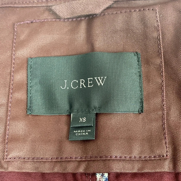 J. Crew Women’s The Downtown Field Jacket Maroon XS - Picture 14 of 15